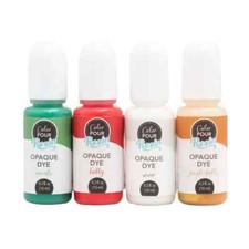 (2) American Crafts Color Pour Resin Dyes .3oz 4/Pkg-Opaque - Holiday