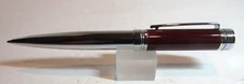 TERZETTI HEAVY METAL BALLPOINT PENS-MODEL BISHOP- RUBY RED