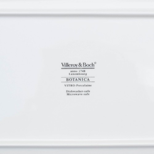Villeroy & Boch Botanica Rectangular Sandwich Tray Viola Odorata Sweet Violet - Picture 3 of 4
