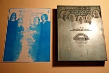 1960s Printing Letterpress Printer Block Decorative Print Cut BILLY BONES