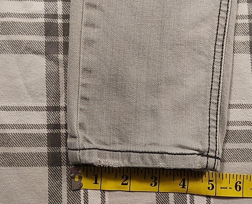 Sneak Peak Spi Girls Junior Gray Distressed Denim Jeans 5 Pocket Size 5 - Picture 5 of 11