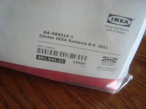 Ikea BRIGHT RED Twin Size Duvet Cover w/ Pillowcase Dvala Twin for Twin size bed - Picture 6 of 7