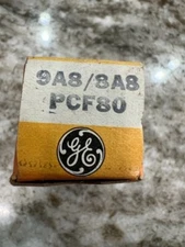GE General Electric Electronic Tube 9A8/8A8/PCF80 NOS
