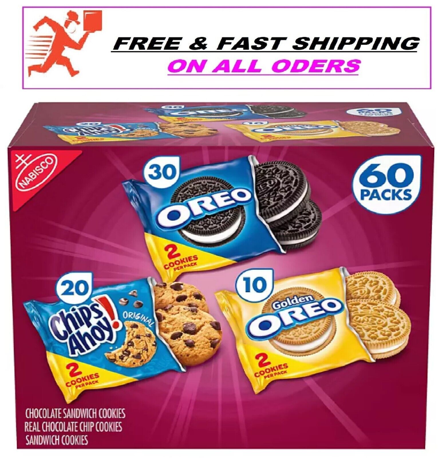 Nabisco Sweet Treats Cookie Variety Pack (60 pk.)