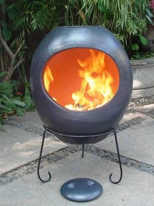 Modern Extra Large Ellipse Mexican Chimenea Clay Chiminea Heater 6 Image Is Loading Modern Extra Large Ellipse Mexican Chimenea Clay Chiminea