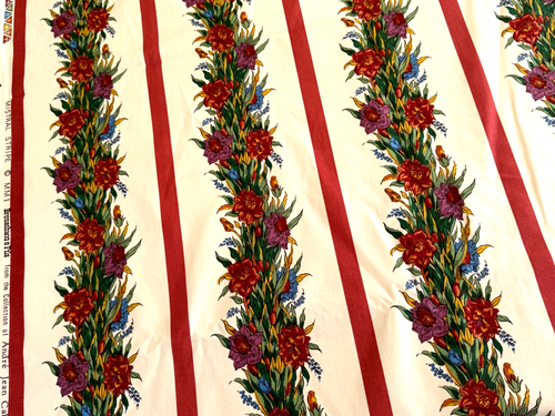 Tela Brunschwig & Fils "Mistral Stripe" Vintage 2000 Algodón A627 - Imagen 2 de 8