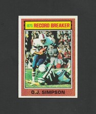 1976 Topps O.J. Simpson RB #6 ~ Buffalo Bills ~~ Nice NM Card