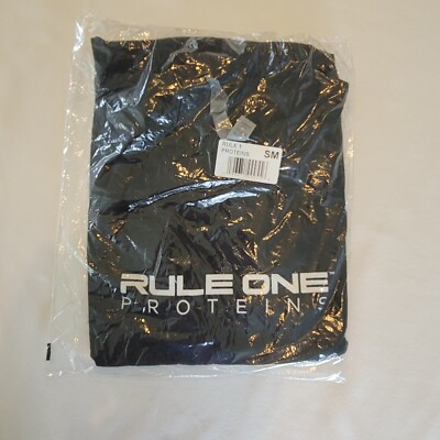 Rule 1 Proteins Black Crewneck T-shirt Size Small NWT