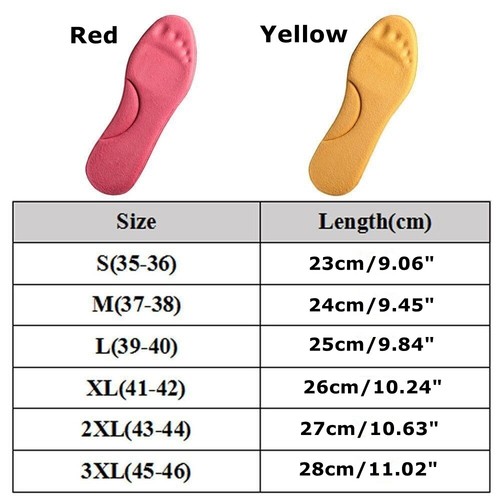 2 Pairs Memory Foam Self Heated Thermal Insoles Feet Warm Arch Support Cushion - Picture 3 of 17