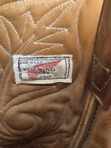 RED WING MEN'S VINTAGE COWBOY BOOTS, SZ 11.5 B, LEATHER IS VERY SUPPLE+++++ - Picture 20 of 21