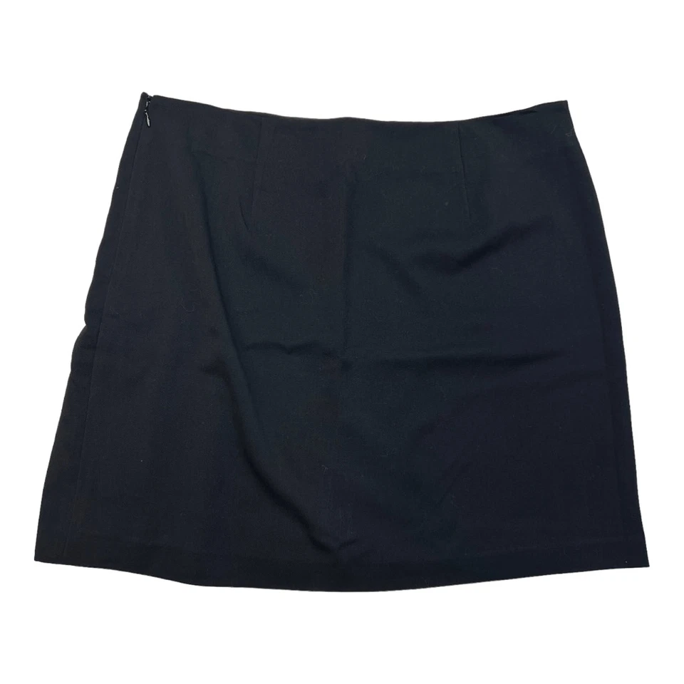 Falda elástica plisada negra para mujer Mossimo talla 14 Foto 2 de 4