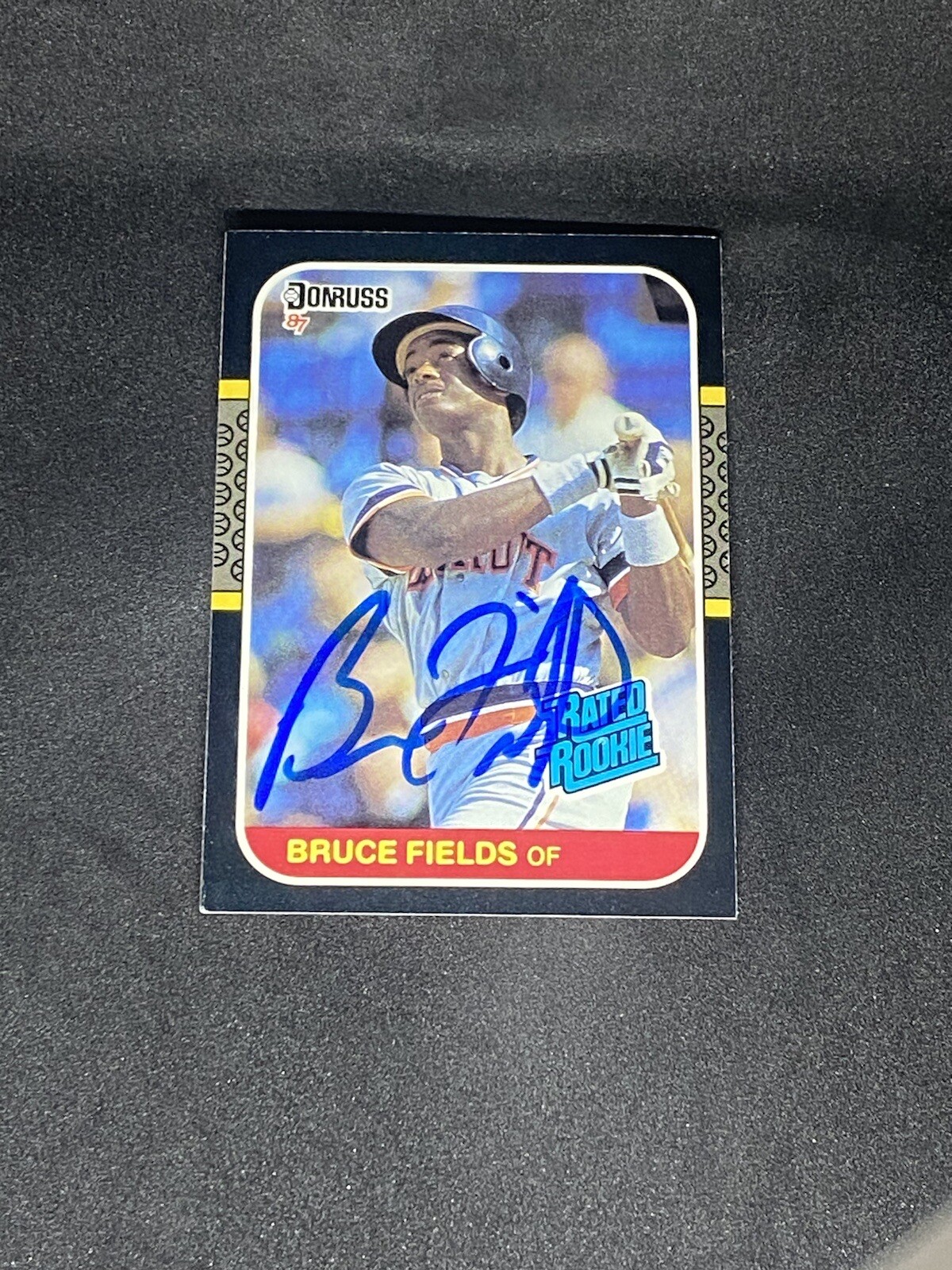 Bruce Fields 1987 Donruss #47 Detroit Tigers Auto Autographed Signed Rookie Card
