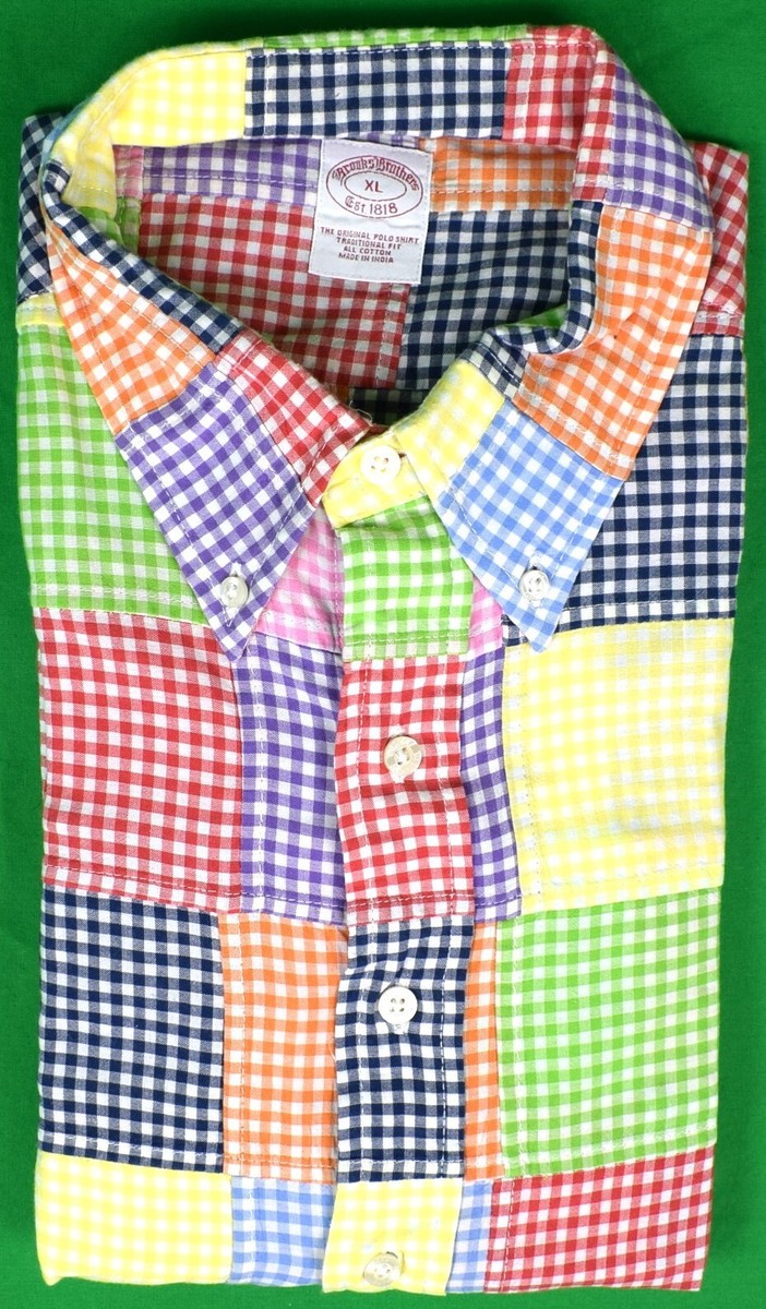 トップス Brooks Brothers gingham check shirt Brooks Brothers Men's Non-Iron Stretch Oxford Long Sleeve