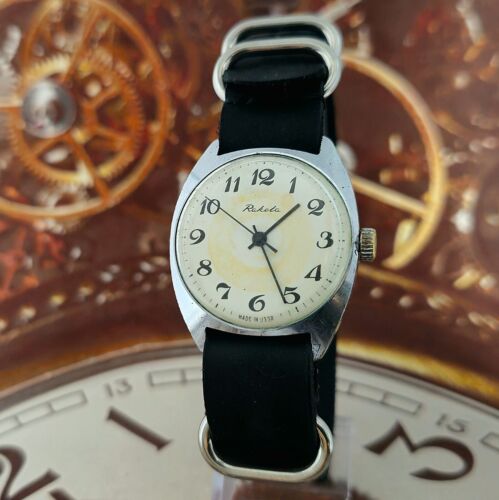 Orologio Vintage URSS RAKETA 2609.НА SOVIETICO Orologio da Polso 19 Gioielli - Foto 4 di 17