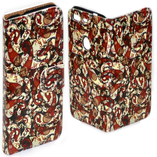 For Google Pixel Series Mobile Phone Paisley Pattern Print Flip Case Phone Cover - Picture 7 of 10