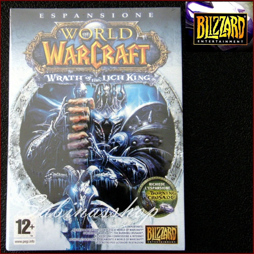 BLIZZARD★WORLD OF WARCRAFT Wrath of the Lich King★PC MAC★RETAIL PACK 10DAY CODE - Immagine 2 di 4