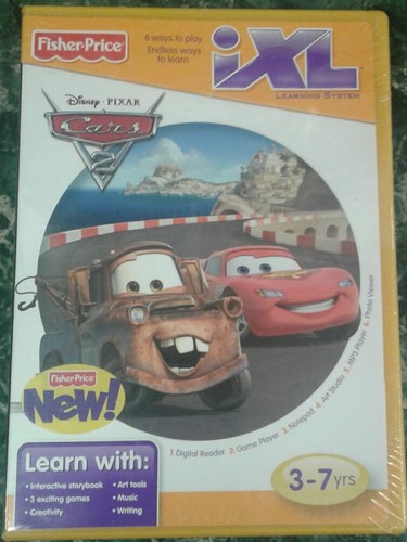 Disney Pixar Cars 2 iXL Learning System Game Cartridge NEW - Picture 1 of 2