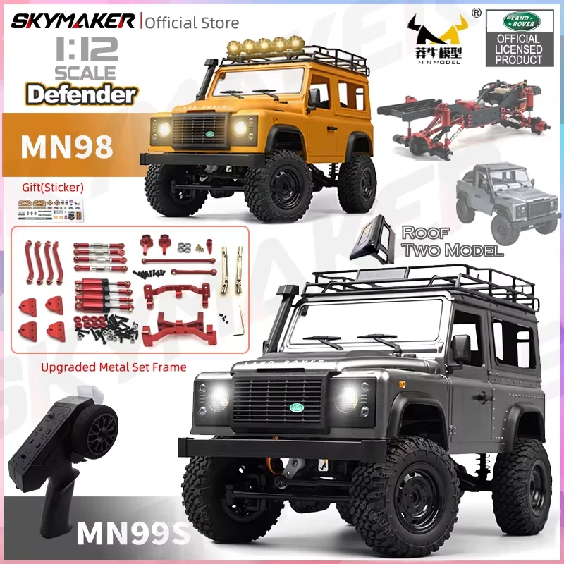 Mn99S MN98 1:12 MN Model RTR Version RC Car 2.4G 4WD RC Rock Crawler Defender - Image 2 of 4
