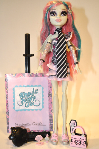 Monster High Ghouls Night Out Rochelle Goyle Modepuppe - BBC10-2012 - sehr guter Zustand