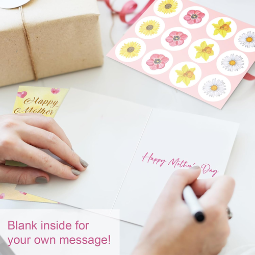 24 Pack Happy Mother'S Day Cards Bulk, Floral Mothers Day Cards with Envelopes a - Picture 5 of 8