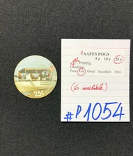 AAFES POGS, 4th Series/Printing,1 POGS, 25¢, #P1054, FAIR