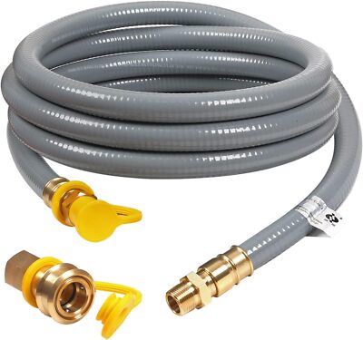 Natural Gas Hose with Quick Connect 3/4'' ID Natural Gas Hose with Quick Connect
