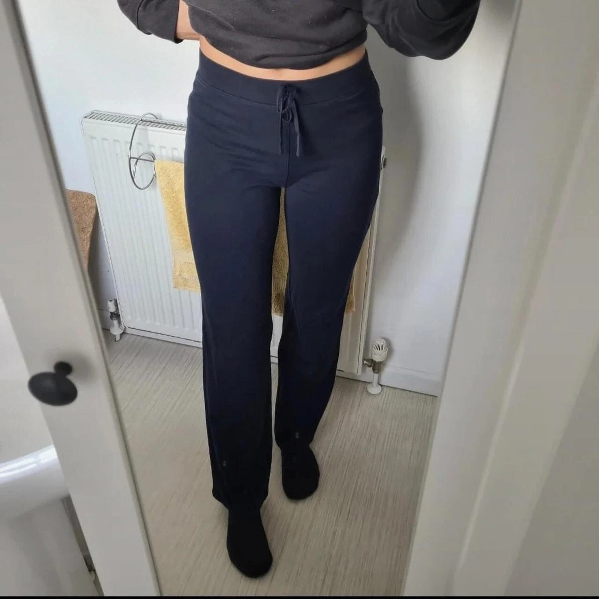 Black thick joggers sales