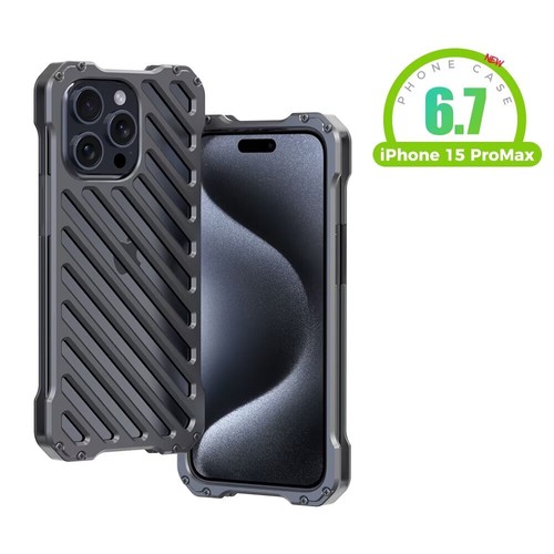 Armadura de metal resistente disipador de calor transpirable para iPhone 12/12 Pro Max Case - Imagen 15 de 17