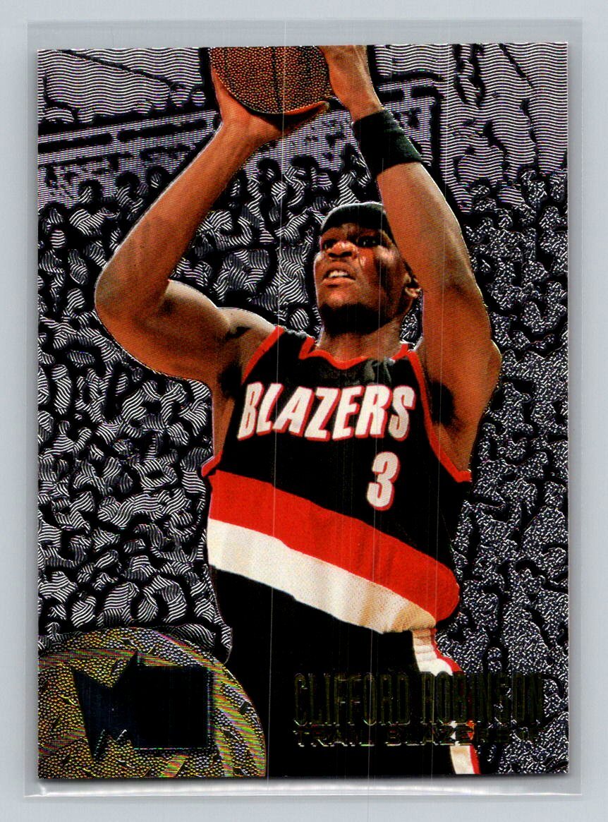 1995-96 Metal Silver Spotlight #89 Clifford Robinson Portland Trail Blazers
