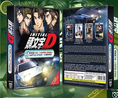 Initial D Anime DVD Complete Box Set Stage 1-6, Extra Stage, 3 The Movie |  eBay