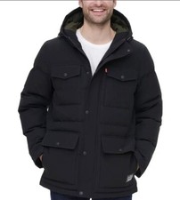 Levi  s 4-Pocket Brown Hooded Parka Men's Size XL NWT