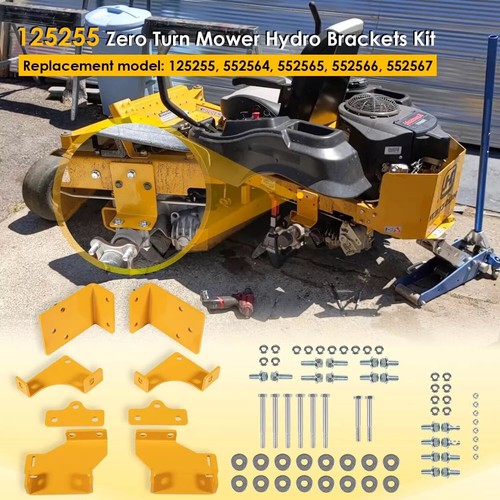 For Hustler Upgrade Transmission Hydro Brackets Kit for Raptor SD SDX 125255 - Picture 4 of 16