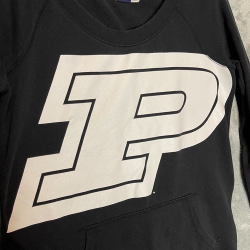 PINK Victorias Secret Women Purdue University Boilmakers School Fleece Top M - Picture 4 of 11