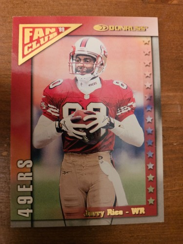 Jerry Rice 1999 Donruss Fan Club Gold #FC3 4623/5000 San Francisco 49ers HOF SP