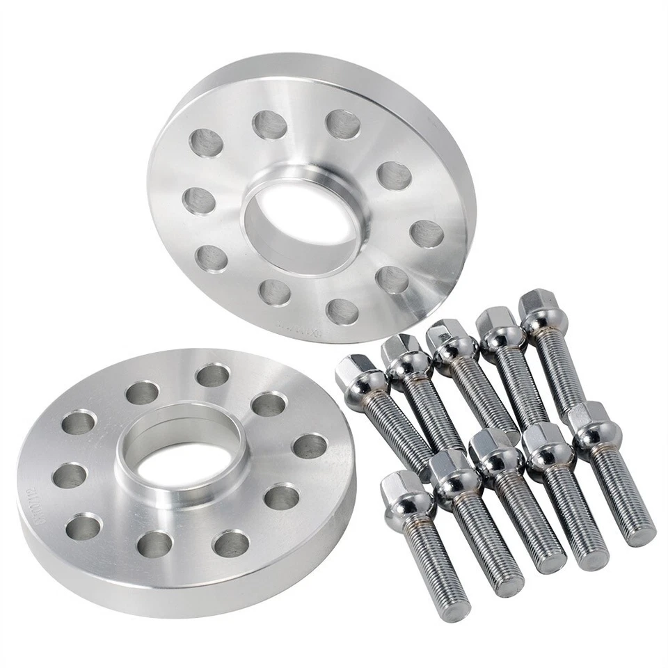 (4) 12mm&15mm Hubcentric Wheel Spacers Adapters 5x100 /5x112 for Volkswagen Audi - Image 3 of 4