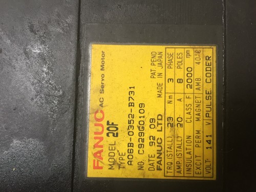Fanuc A06B-0352-B731 AC Servo Motor - Imagen 3 de 5