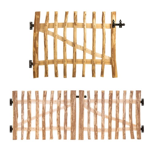 Gartentor Legno Kit Porta Giardino Recinzione Cantiere Staketenzaun Cancello - Foto 139 di 153
