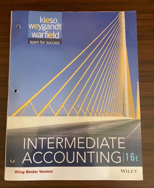 Intermediate Accounting, 16th Edition Volume 1 & 2 Binder Ready Version Wiley eBay