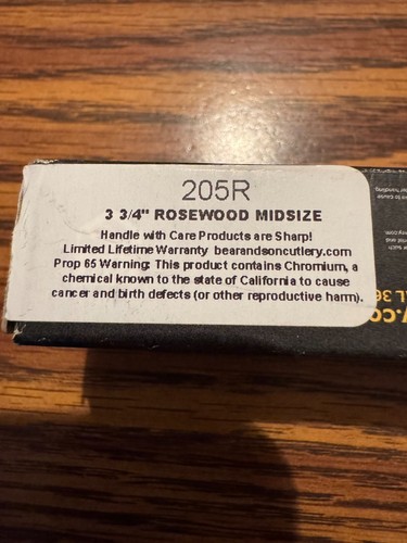 Bear & Son 205R 3 3/4'' Rosewood Midsize Made in U.S.A - Picture 7 of 8