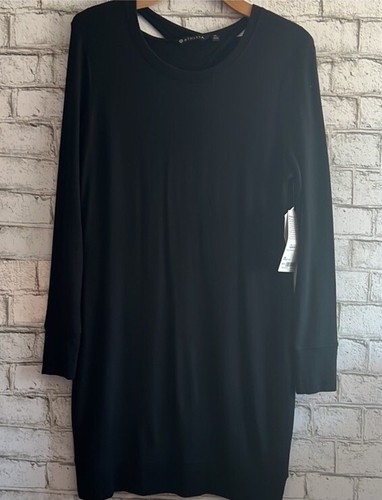 ¡¡¡NUEVO!!! Vestido Athleta Negro Suave Nirvana Go To Manga Larga Talla XS - Imagen 2 de 7