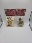 Christmas Shackman Brundage Girls  Decorative Cards Ornaments VINTAGE 2 Packs