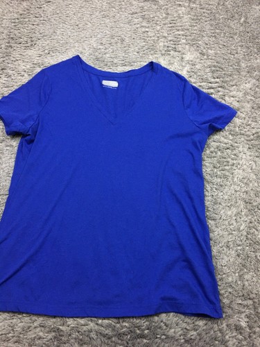 Camisa Pure Energy Mujer Talla 2X Azul Manga Corta Cuello en V - Imagen 2 de 11