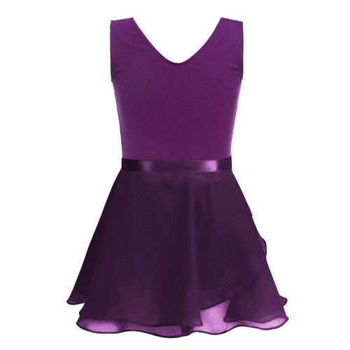 AU Girls Ballet Dance Leotard Tutu Dress Ballerina Chiffon Skirts Set Dancewear - Picture 24 of 69