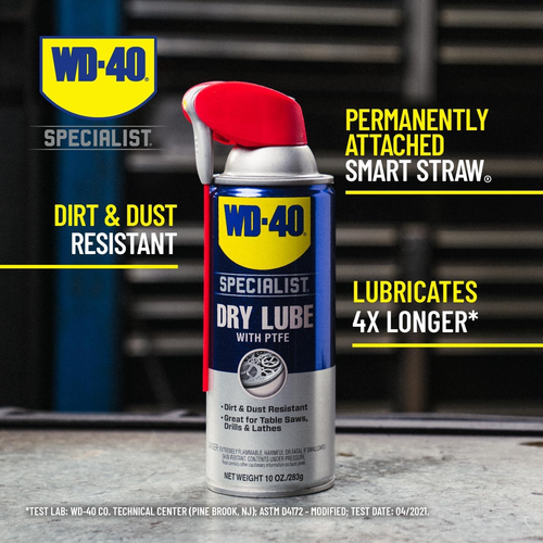 WD-40 Specialist Dry Lube with SMART STRAW SPRAYS 2 WAYS, 10 OZ - Picture 2 of 12