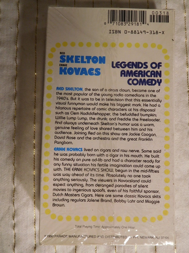 Vintage Sealed VHS Skelton Kovacs Legends of American Comedy - Picture 6 of 8