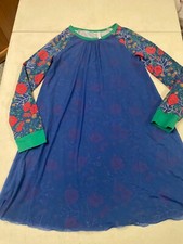 MATILDA JANE 435 TWEEN GIRLS PRETTY OVERLAY FLORAL LS DRESS GIRLS SZ 10
