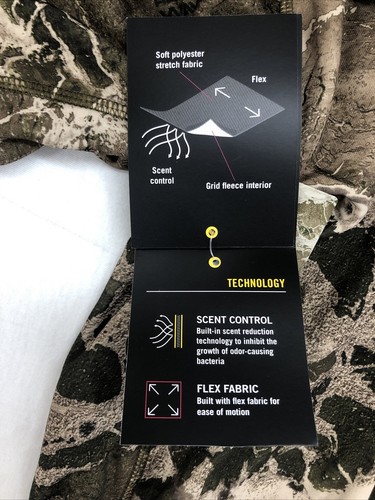 Suéter Realtree Wav3X camuflado 1/4 cremallera lana microban control de olor para hombre pequeño - Imagen 5 de 7