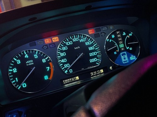 Per Honda Prelude 1989-1991 Anelli Alluminio Strumenti Strumentazione 3 pezzi - Picture 6 of 7
