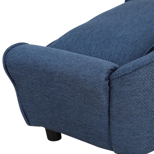 Dog Sofa Bed Pet Chair Couch Kitten Lounge w/ Cushion for XS and S Dogs - Blue - Picture 8 of 11