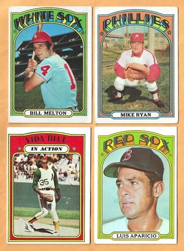 1972 Topps baseball - less than EX - 276-up - You Pick 'Em - Picture 63 of 502
